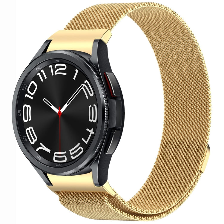ボタンスタイルミラノマグネティックメタルウォッチバンド、Samsung Galaxy Watch 6 Classic用、Samsung Galaxy Watch5 / 5 Pro用、Samsung Galaxy Watch4 / 4 Classic 46mm用、Samsung Galaxy Watch3 41mm用