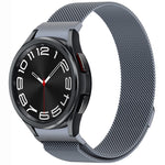 ボタンスタイルミラノマグネティックメタルウォッチバンド、Samsung Galaxy Watch 6 Classic用、Samsung Galaxy Watch5 / 5 Pro用、Samsung Galaxy Watch4 / 4 Classic 46mm用、Samsung Galaxy Watch3 41mm用