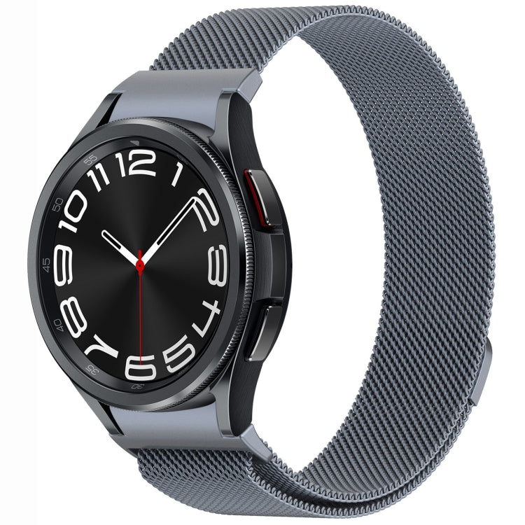ボタンスタイルミラノマグネティックメタルウォッチバンド、Samsung Galaxy Watch 6 Classic用、Samsung Galaxy Watch5 / 5 Pro用、Samsung Galaxy Watch4 / 4 Classic 46mm用、Samsung Galaxy Watch3 41mm用
