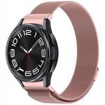 ボタンスタイルミラノマグネティックメタルウォッチバンド、Samsung Galaxy Watch 6 Classic用、Samsung Galaxy Watch5 / 5 Pro用、Samsung Galaxy Watch4 / 4 Classic 46mm用、Samsung Galaxy Watch3 41mm用
