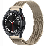 ボタンスタイルミラノマグネティックメタルウォッチバンド、Samsung Galaxy Watch 6 Classic用、Samsung Galaxy Watch5 / 5 Pro用、Samsung Galaxy Watch4 / 4 Classic 46mm用、Samsung Galaxy Watch3 41mm用