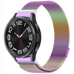 ボタンスタイルミラノマグネティックメタルウォッチバンド、Samsung Galaxy Watch 6 Classic用、Samsung Galaxy Watch5 / 5 Pro用、Samsung Galaxy Watch4 / 4 Classic 46mm用、Samsung Galaxy Watch3 41mm用