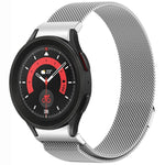 ボタンスタイルミラノマグネティックメタルウォッチバンド、Samsung Galaxy Watch 6 Classic用、Samsung Galaxy Watch5 / 5 Pro用、Samsung Galaxy Watch4 / 4 Classic 46mm用、Samsung Galaxy Watch3 41mm用