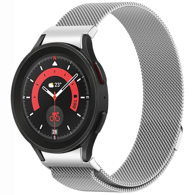 ボタンスタイルミラノマグネティックメタルウォッチバンド、Samsung Galaxy Watch 6 Classic用、Samsung Galaxy Watch5 / 5 Pro用、Samsung Galaxy Watch4 / 4 Classic 46mm用、Samsung Galaxy Watch3 41mm用