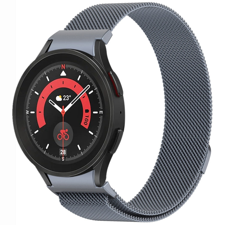 ボタンスタイルミラノマグネティックメタルウォッチバンド、Samsung Galaxy Watch 6 Classic用、Samsung Galaxy Watch5 / 5 Pro用、Samsung Galaxy Watch4 / 4 Classic 46mm用、Samsung Galaxy Watch3 41mm用