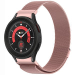 ボタンスタイルミラノマグネティックメタルウォッチバンド、Samsung Galaxy Watch 6 Classic用、Samsung Galaxy Watch5 / 5 Pro用、Samsung Galaxy Watch4 / 4 Classic 46mm用、Samsung Galaxy Watch3 41mm用