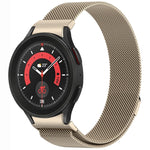ボタンスタイルミラノマグネティックメタルウォッチバンド、Samsung Galaxy Watch 6 Classic用、Samsung Galaxy Watch5 / 5 Pro用、Samsung Galaxy Watch4 / 4 Classic 46mm用、Samsung Galaxy Watch3 41mm用