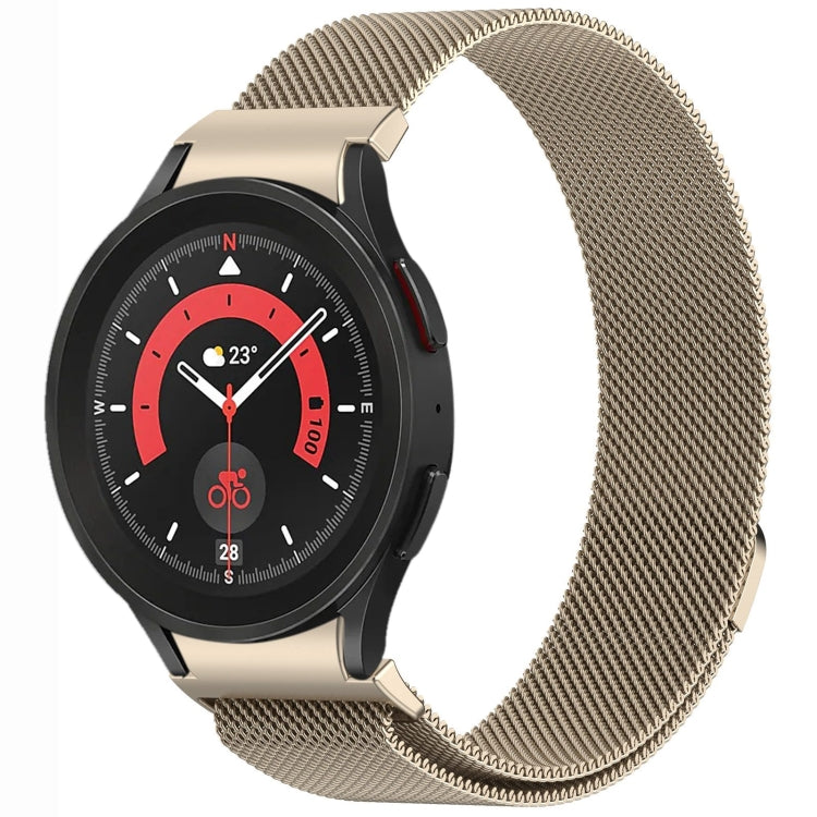 ボタンスタイルミラノマグネティックメタルウォッチバンド、Samsung Galaxy Watch 6 Classic用、Samsung Galaxy Watch5 / 5 Pro用、Samsung Galaxy Watch4 / 4 Classic 46mm用、Samsung Galaxy Watch3 41mm用
