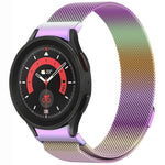 ボタンスタイルミラノマグネティックメタルウォッチバンド、Samsung Galaxy Watch 6 Classic用、Samsung Galaxy Watch5 / 5 Pro用、Samsung Galaxy Watch4 / 4 Classic 46mm用、Samsung Galaxy Watch3 41mm用