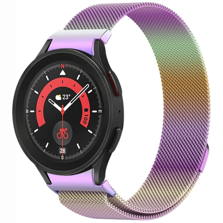 ボタンスタイルミラノマグネティックメタルウォッチバンド、Samsung Galaxy Watch 6 Classic用、Samsung Galaxy Watch5 / 5 Pro用、Samsung Galaxy Watch4 / 4 Classic 46mm用、Samsung Galaxy Watch3 41mm用