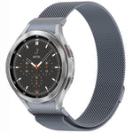 ボタンスタイルミラノマグネティックメタルウォッチバンド、Samsung Galaxy Watch 6 Classic用、Samsung Galaxy Watch5 / 5 Pro用、Samsung Galaxy Watch4 / 4 Classic 46mm用、Samsung Galaxy Watch3 41mm用
