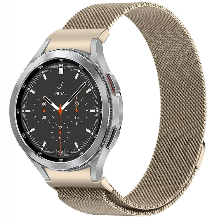 ボタンスタイルミラノマグネティックメタルウォッチバンド、Samsung Galaxy Watch 6 Classic用、Samsung Galaxy Watch5 / 5 Pro用、Samsung Galaxy Watch4 / 4 Classic 46mm用、Samsung Galaxy Watch3 41mm用