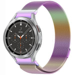 ボタンスタイルミラノマグネティックメタルウォッチバンド、Samsung Galaxy Watch 6 Classic用、Samsung Galaxy Watch5 / 5 Pro用、Samsung Galaxy Watch4 / 4 Classic 46mm用、Samsung Galaxy Watch3 41mm用