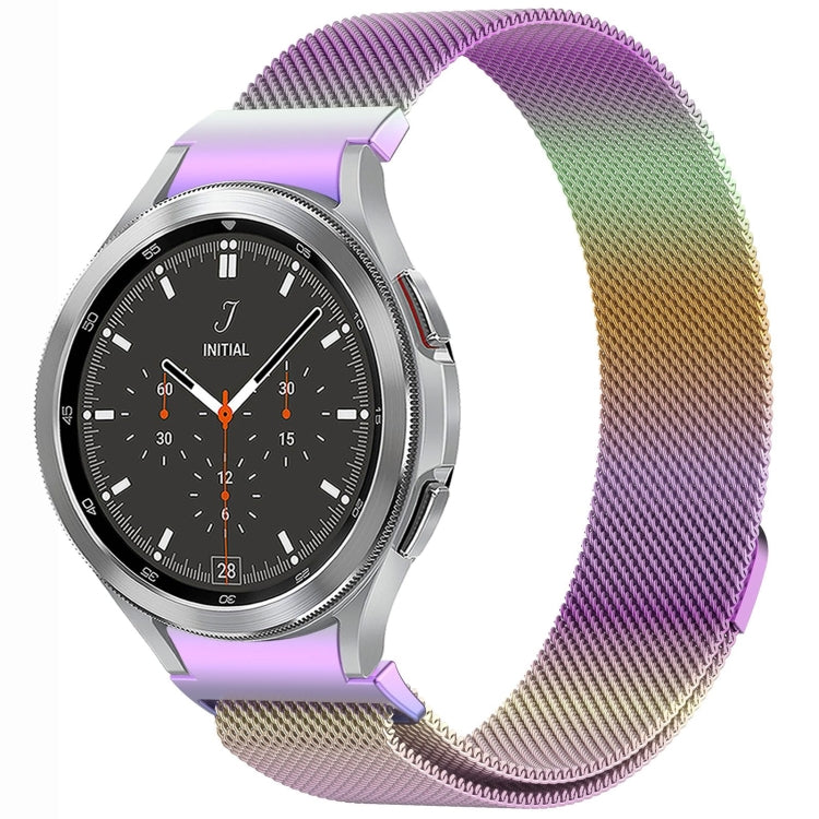 ボタンスタイルミラノマグネティックメタルウォッチバンド、Samsung Galaxy Watch 6 Classic用、Samsung Galaxy Watch5 / 5 Pro用、Samsung Galaxy Watch4 / 4 Classic 46mm用、Samsung Galaxy Watch3 41mm用