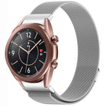 ボタンスタイルミラノマグネティックメタルウォッチバンド、Samsung Galaxy Watch 6 Classic用、Samsung Galaxy Watch5 / 5 Pro用、Samsung Galaxy Watch4 / 4 Classic 46mm用、Samsung Galaxy Watch3 41mm用