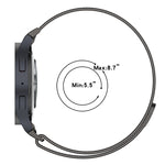 ボタンスタイルミラノマグネティックメタルウォッチバンド、Samsung Galaxy Watch 6 Classic用、Samsung Galaxy Watch5 / 5 Pro用、Samsung Galaxy Watch4 / 4 Classic 46mm用、Samsung Galaxy Watch3 41mm用