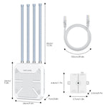 WAVLINK WN573HX1 WiFi 6 AX1800 IP67防水屋外デュアルバンド無線WiFiルーター、米国プラグ、EUプラグ、英国プラグ、オーストラリアプラグ