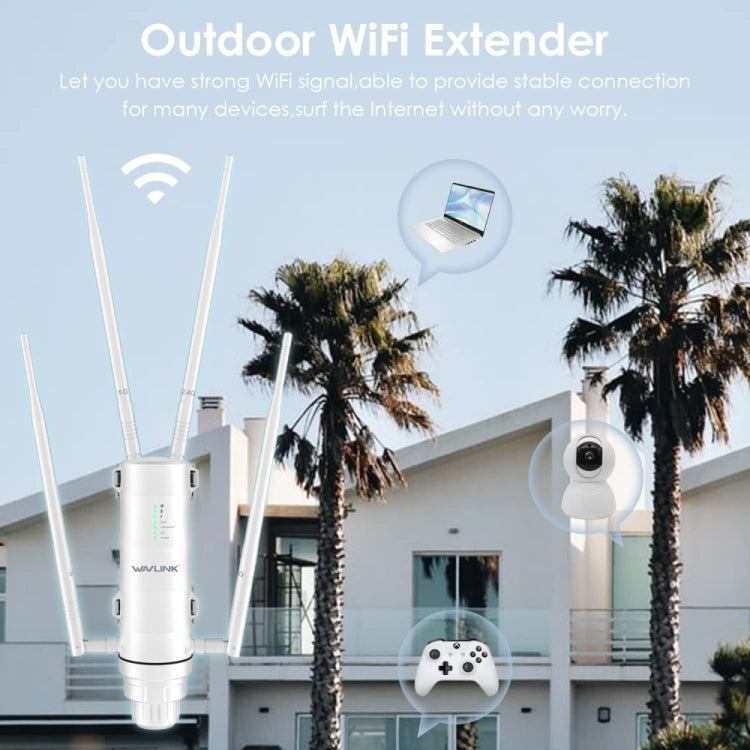 WAVLINK WN572HP3 AC1200 デュアルバンド耐候性無線ルーター 屋外WiFiエクステンダー、米国プラグ、EUプラグ、英国プラグ、オーストラリアプラグ