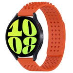 20mm穴通気性3Dドットシリコンウォッチバンド、Samsung Galaxy Watch 6 Classic 47mm用、Samsung Galaxy Watch 6 44mm用、Samsung Galaxy Watch 6 40mm用