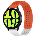 20mm穴通気性3Dドットシリコンウォッチバンド、Samsung Galaxy Watch 6 Classic 47mm用、Samsung Galaxy Watch 6 44mm用、Samsung Galaxy Watch 6 40mm用
