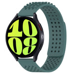 20mm穴通気性3Dドットシリコンウォッチバンド、Samsung Galaxy Watch 6 Classic 47mm用、Samsung Galaxy Watch 6 44mm用、Samsung Galaxy Watch 6 40mm用