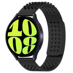 20mm穴通気性3Dドットシリコンウォッチバンド、Samsung Galaxy Watch 6 Classic 47mm用、Samsung Galaxy Watch 6 44mm用、Samsung Galaxy Watch 6 40mm用