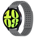20mm穴通気性3Dドットシリコンウォッチバンド、Samsung Galaxy Watch 6 Classic 47mm用、Samsung Galaxy Watch 6 44mm用、Samsung Galaxy Watch 6 40mm用