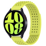 20mm穴通気性3Dドットシリコンウォッチバンド、Samsung Galaxy Watch 6 Classic 47mm用、Samsung Galaxy Watch 6 44mm用、Samsung Galaxy Watch 6 40mm用