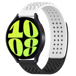 20mm穴通気性3Dドットシリコンウォッチバンド、Samsung Galaxy Watch 6 Classic 47mm用、Samsung Galaxy Watch 6 44mm用、Samsung Galaxy Watch 6 40mm用