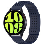 20mm穴通気性3Dドットシリコンウォッチバンド、Samsung Galaxy Watch 6 Classic 47mm用、Samsung Galaxy Watch 6 44mm用、Samsung Galaxy Watch 6 40mm用
