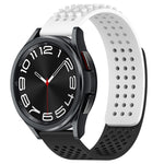 20mm穴通気性3Dドットシリコンウォッチバンド、Samsung Galaxy Watch 6 Classic 47mm用、Samsung Galaxy Watch 6 44mm用、Samsung Galaxy Watch 6 40mm用