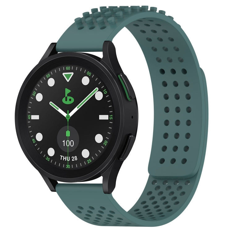 20mm Holes Breathable 3D Dots Silicone Watch Band, For Samsung Galaxy Watch 6 Classic 43mm, For Samsung Galaxy watch 5 Pro Golf Edition, For Samsung Galaxy watch 5 Golf Edition