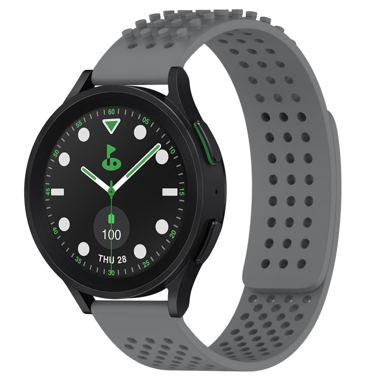 20mm Holes Breathable 3D Dots Silicone Watch Band, For Samsung Galaxy Watch 6 Classic 43mm, For Samsung Galaxy watch 5 Pro Golf Edition, For Samsung Galaxy watch 5 Golf Edition
