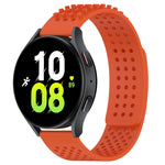 20mm穴通気性3Dドットシリコンウォッチバンド、Samsung Galaxy Watch 5 44mm用、Samsung Galaxy Watch 5 Pro 45mm用、Samsung Galaxy Watch 5 40mm用