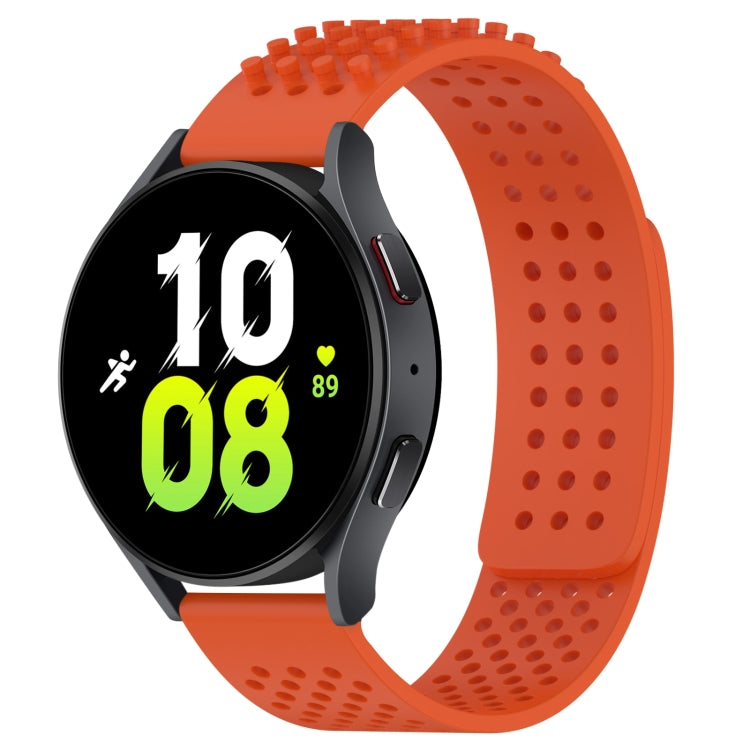 20mm穴通気性3Dドットシリコンウォッチバンド、Samsung Galaxy Watch 5 44mm用、Samsung Galaxy Watch 5 Pro 45mm用、Samsung Galaxy Watch 5 40mm用