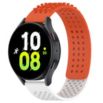 20mm穴通気性3Dドットシリコンウォッチバンド、Samsung Galaxy Watch 5 44mm用、Samsung Galaxy Watch 5 Pro 45mm用、Samsung Galaxy Watch 5 40mm用