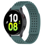 20mm穴通気性3Dドットシリコンウォッチバンド、Samsung Galaxy Watch 5 44mm用、Samsung Galaxy Watch 5 Pro 45mm用、Samsung Galaxy Watch 5 40mm用