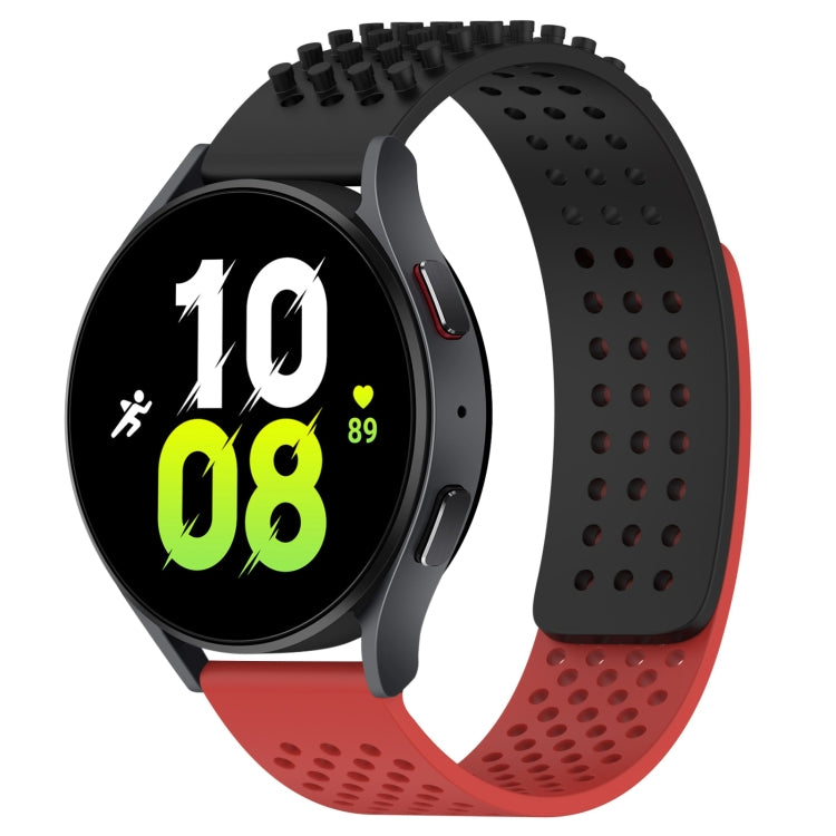 20mm穴通気性3Dドットシリコンウォッチバンド、Samsung Galaxy Watch 5 44mm用、Samsung Galaxy Watch 5 Pro 45mm用、Samsung Galaxy Watch 5 40mm用