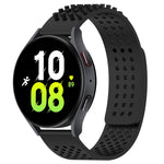 20mm穴通気性3Dドットシリコンウォッチバンド、Samsung Galaxy Watch 5 44mm用、Samsung Galaxy Watch 5 Pro 45mm用、Samsung Galaxy Watch 5 40mm用