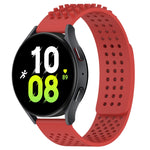 20mm穴通気性3Dドットシリコンウォッチバンド、Samsung Galaxy Watch 5 44mm用、Samsung Galaxy Watch 5 Pro 45mm用、Samsung Galaxy Watch 5 40mm用