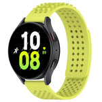 20mm穴通気性3Dドットシリコンウォッチバンド、Samsung Galaxy Watch 5 44mm用、Samsung Galaxy Watch 5 Pro 45mm用、Samsung Galaxy Watch 5 40mm用