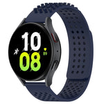 20mm穴通気性3Dドットシリコンウォッチバンド、Samsung Galaxy Watch 5 44mm用、Samsung Galaxy Watch 5 Pro 45mm用、Samsung Galaxy Watch 5 40mm用