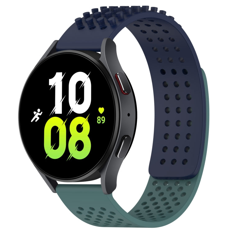 20mm穴通気性3Dドットシリコンウォッチバンド、Samsung Galaxy Watch 5 44mm用、Samsung Galaxy Watch 5 Pro 45mm用、Samsung Galaxy Watch 5 40mm用