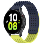 20mm穴通気性3Dドットシリコンウォッチバンド、Samsung Galaxy Watch 5 44mm用、Samsung Galaxy Watch 5 Pro 45mm用、Samsung Galaxy Watch 5 40mm用