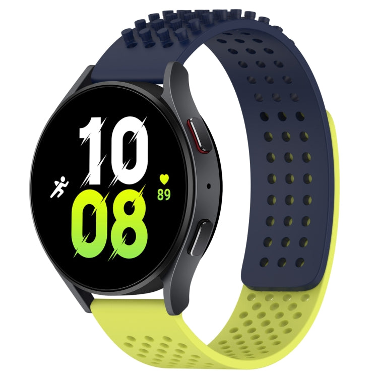 20mm穴通気性3Dドットシリコンウォッチバンド、Samsung Galaxy Watch 5 44mm用、Samsung Galaxy Watch 5 Pro 45mm用、Samsung Galaxy Watch 5 40mm用