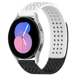 20mm穴通気性3Dドットシリコンウォッチバンド、Samsung Galaxy Watch 5 44mm用、Samsung Galaxy Watch 5 Pro 45mm用、Samsung Galaxy Watch 5 40mm用