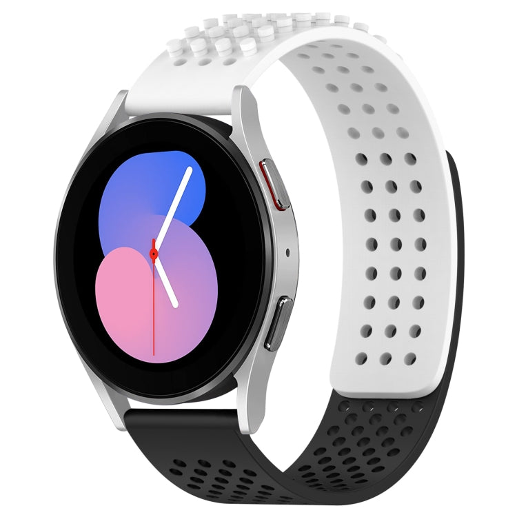 20mm穴通気性3Dドットシリコンウォッチバンド、Samsung Galaxy Watch 5 44mm用、Samsung Galaxy Watch 5 Pro 45mm用、Samsung Galaxy Watch 5 40mm用
