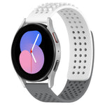 20mm穴通気性3Dドットシリコンウォッチバンド、Samsung Galaxy Watch 5 44mm用、Samsung Galaxy Watch 5 Pro 45mm用、Samsung Galaxy Watch 5 40mm用