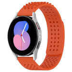 20mm穴通気性3Dドットシリコンウォッチバンド、Samsung Galaxy Watch 5 44mm用、Samsung Galaxy Watch 5 Pro 45mm用、Samsung Galaxy Watch 5 40mm用