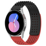20mm穴通気性3Dドットシリコンウォッチバンド、Samsung Galaxy Watch 5 44mm用、Samsung Galaxy Watch 5 Pro 45mm用、Samsung Galaxy Watch 5 40mm用